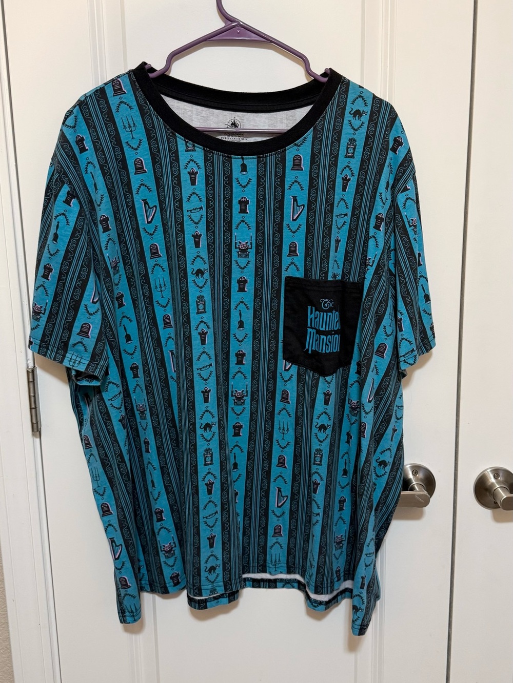 Disney Haunted Mansion striped T-shirt size unisex 3X